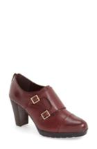 Women's Bella Vita 'zia' Double Monk Strap Pump Ww - Red