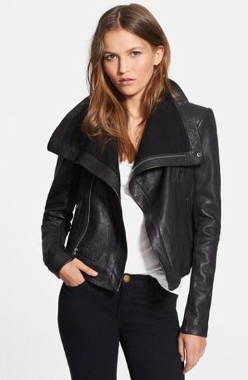 Women's Veda 'max Classic' Leather Jacket