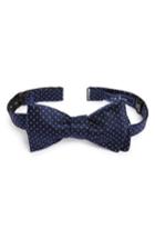 Men's The Tie Bar Pin Dot Silk Bow Tie, Size - Blue