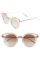 Women's Vedi Vero 50mm Round Sunglasses - Rose Gold/brown Mirror