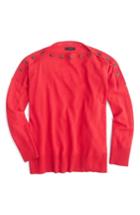 Women's J.crew Button Boatneck Sweater, Size /x-small - Red