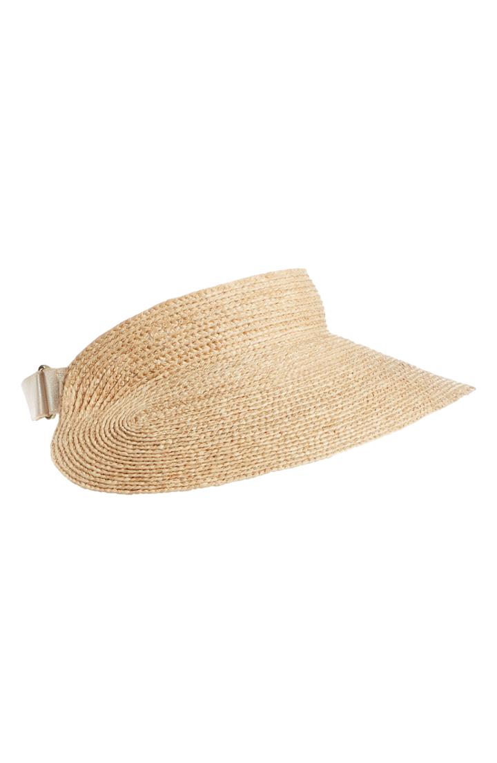 Women's Helen Kaminski Classic Raffia Visor -