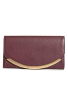 Women's See By Chloe Lizzie Leather Continental Wallet - Purple