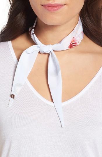 Women's Ted Baker London Blossom Mini Skinny Scarf