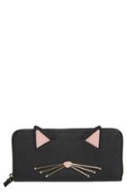 Women's Fendi Logo Small Leather French Wallet - Red
