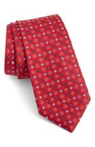 Men's Nordstrom Men's Shop Coventry Neat Silk Tie, Size - Red