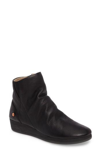 Women's Softinos By Fly London Ayo Low Wedge Bootie Us / 35eu - Black
