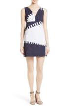 Women's Milly Spinnaker Stretch Cotton Shift Dress - Blue