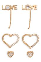 Women's Loren Olivia Love 3-pack Assorted Earrings