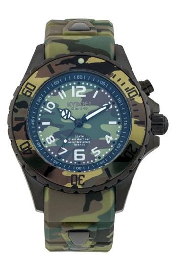 Women's Kyboe! Camouflage Silicone Strap Watch, 40mm
