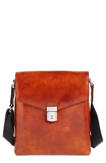 Men's Bosca 'man Bag' Leather Crossbody Bag -