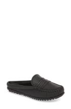 Women's Minnetonka Kate Moc Toe Loafer Mule .5 M - Black
