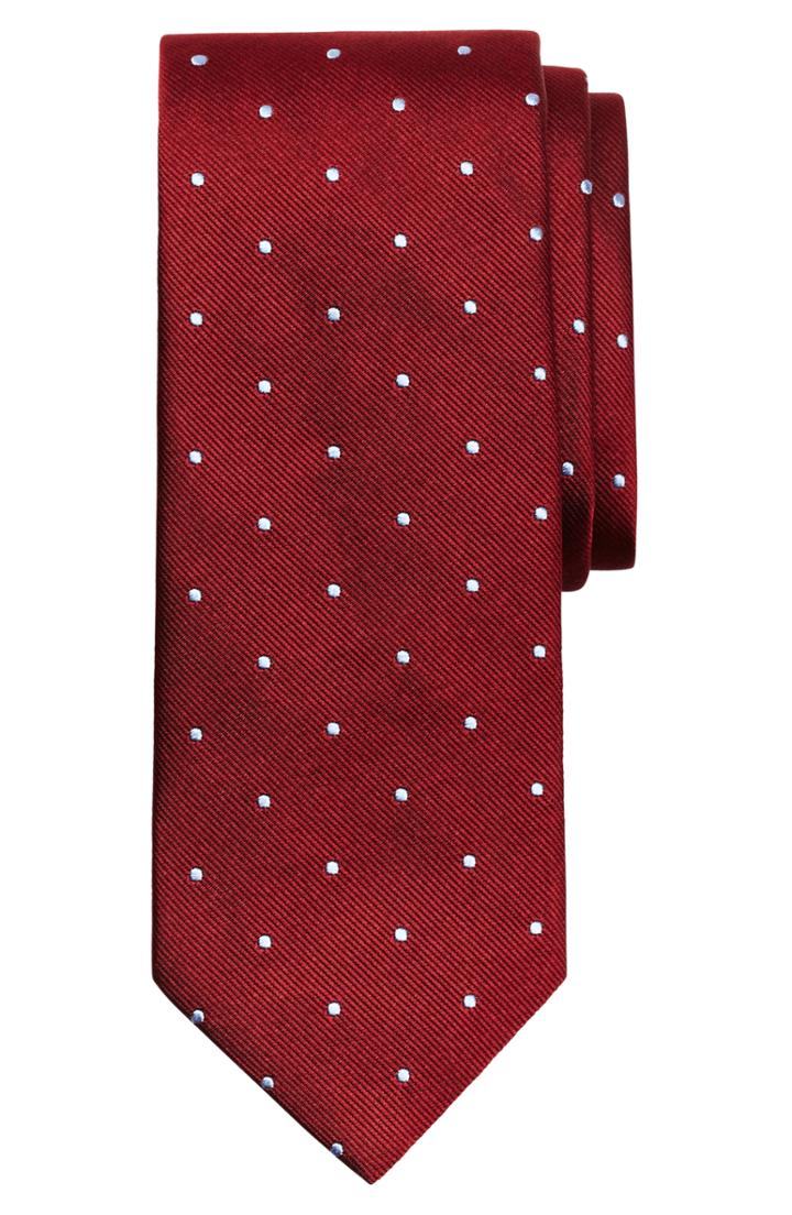 Men's Brooks Brothers Small Dot Silk Tie
