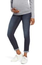 Women's 1822 Denim Roll Cuff Maternity Skinny Jeans - Blue