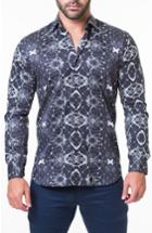 Men's Maceoo Luxor Mirror Slim Fit Sport Shirt (s) - Black