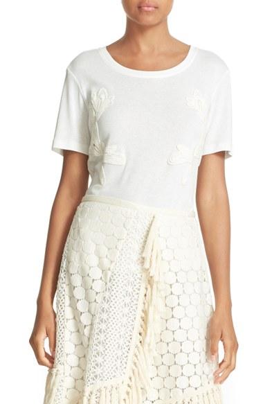 Women's See By Chloe Lace Applique Tee