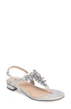Women's Pink Paradox London Flame Crystal Embellished Sandal .5 M - Metallic