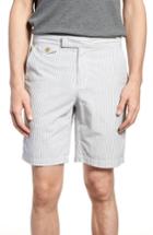 Men's Michael Bastian Garment Dyed Flat Front Shorts - White