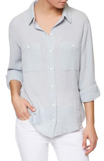 Women's Sanctuary The Steady Boyfriend Shirt - Blue
