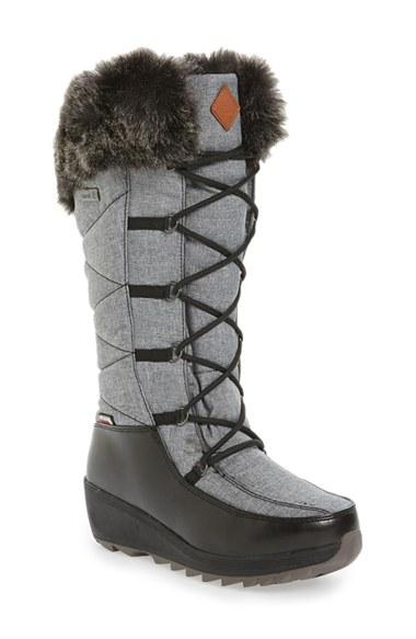 Women's Kamik Pinot Waterproof Boot With Faux Fur Cuff