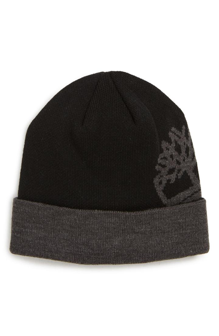 Men's Timberland Tree Logo Watch Cap Beanie - Black