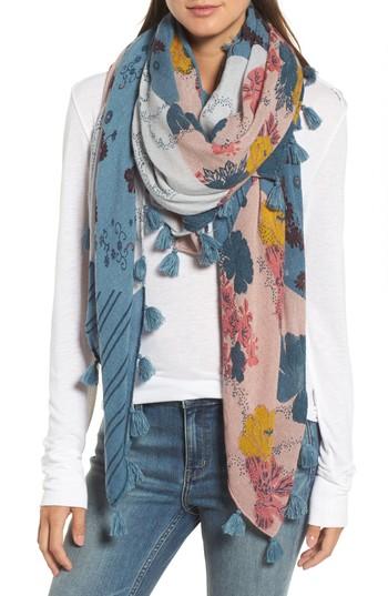 Women's Treasure & Bond Floral Fantasy Tassel Scarf