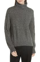 Women's Vince Cable Turtleneck Sweater - Grey