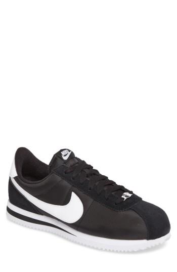 Men's Nike Cortez Basic Nylon Sneaker M - Black