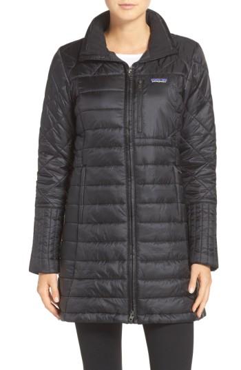 Women's Patagonia 'radalie' Water Repellent Parka - Black