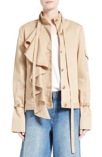 Women's Robert Rodriguez Ruffle Twill Jacket