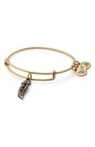 Women's Alex And Ani Feather Adjustable Wire Bangle