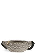 Jane & Berry Metallic Zigzag Belt Bag - Metallic