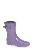 Women's Hunter Refined Short Gloss Rain Boot M - Purple
