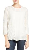 Women's Caslon Button Back Top - Ivory