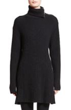 Women's Proenza Schouler Wool & Cashmere Blend Turtleneck Dress - Black