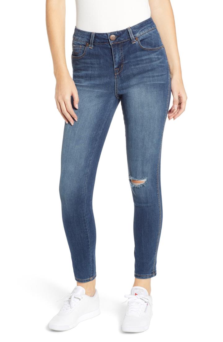 Women's 1822 Denim High Waist Ankle Skinny Jeans - Blue