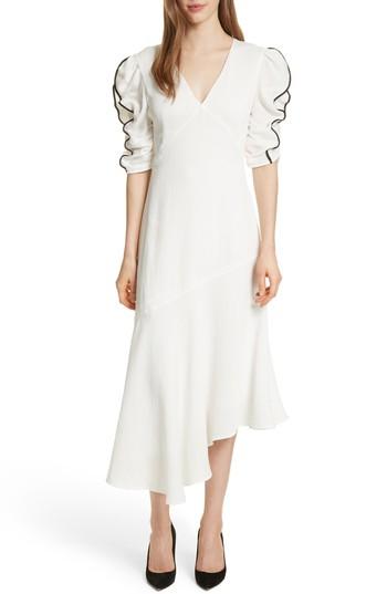 Women's Prose & Poetry Shirley Ruffle Sleeve Midi Dress - White