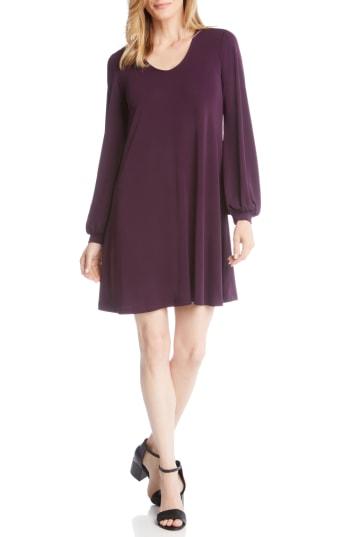 Women's Karen Kane Harper Blouson Sleeve Shift Dress - Purple