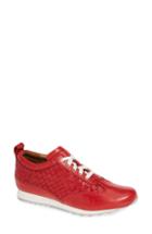 Women's Robert Zur Sportive Woven Sneaker .5 M - Red