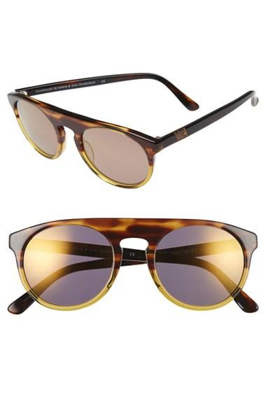 Women's Westward Leaning 'atlas' 50mm Sunglasses - Caramel Gradient Shiny/ Gold