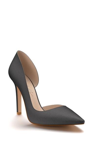 Women's Shoes Of Prey Half D'orsay Pump B - Black