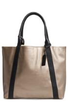 Sole Society Drury Faux Shearling Reversible Tote - Grey
