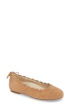 Women's Jack Rogers Lucie Ii Scalloped Flat M - Brown