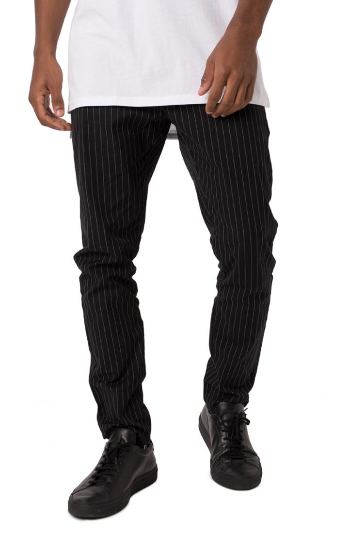 Men's Zanerobe Snapshot Slim Fit Pinstripe Chinos - Black