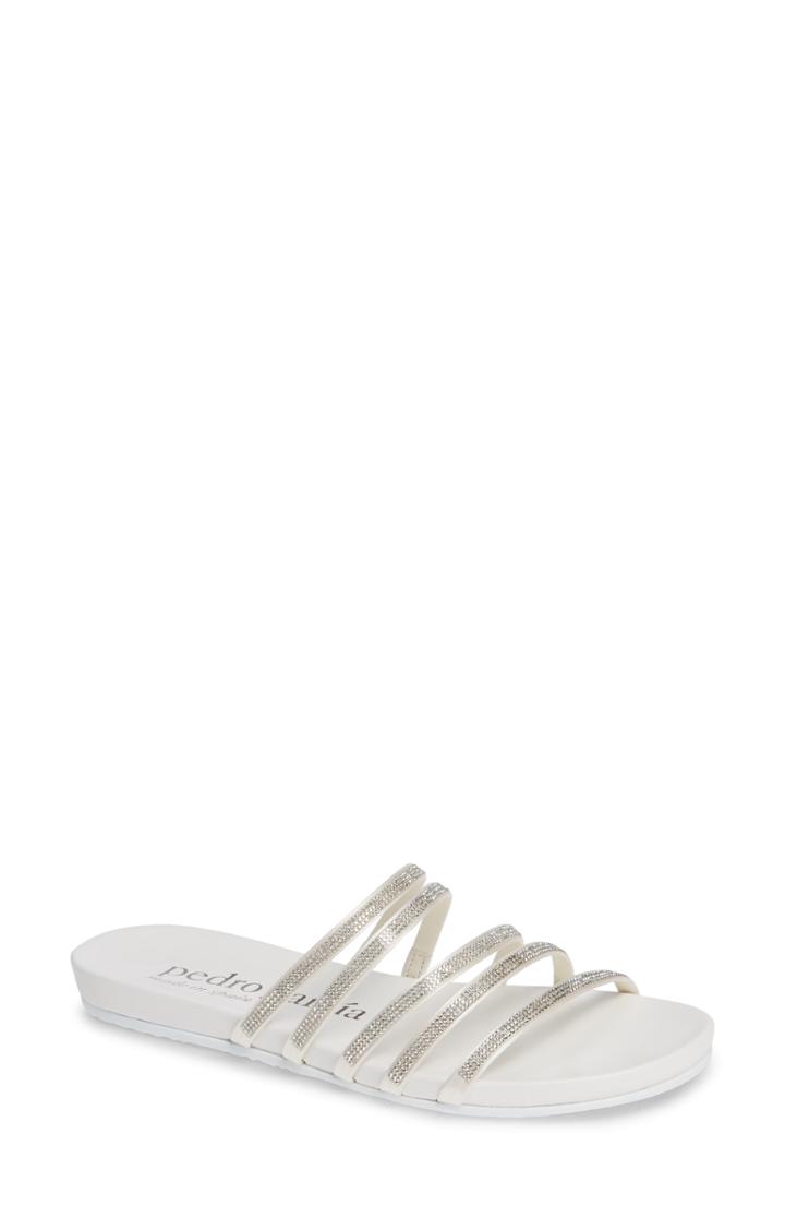 Women's Pedro Garcia Gala Slide Sandal Us / 36eu - White