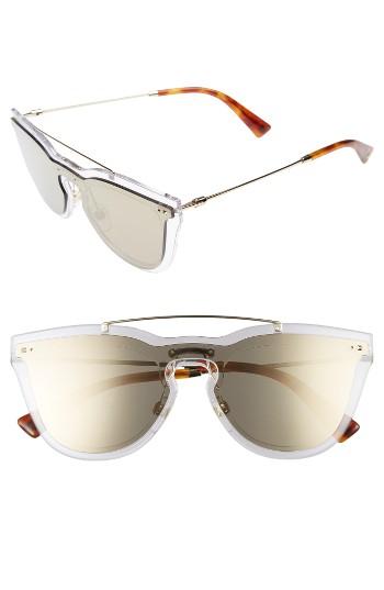 Women's Valentino 48mm Retro Sunglasses - Mirror Light Gold/ Light Gold