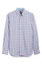 Men's Tailorbyrd Dixie Check Sport Shirt, Size - Coral