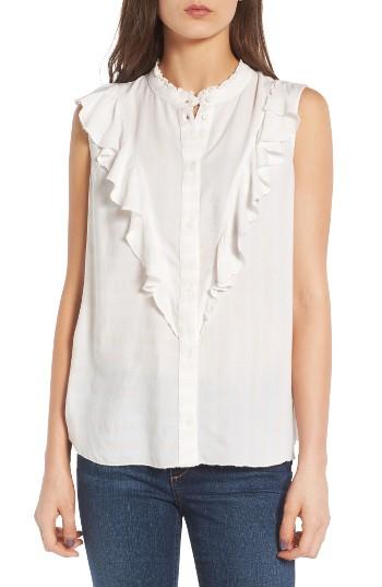 Women's Treasure & Bond Ruffle Sleeveless Top, Size - Pink