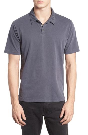 Men's Frame Denim Classic Fit Polo - Blue