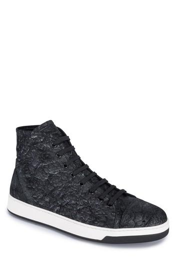 Men's Bugatchi Pompeii Sneaker .5 M - Black